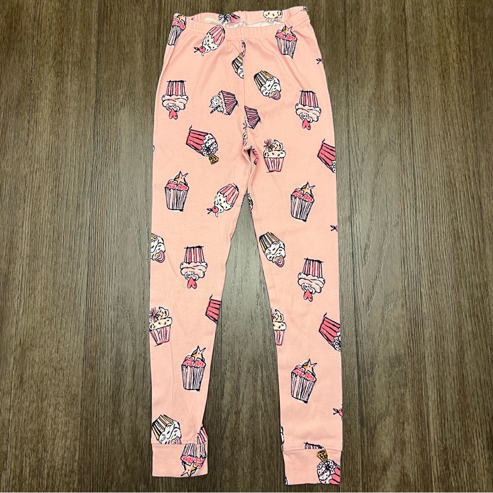 Rumi + Ryder Girls Pink Cupcake Print Leggings Size 10